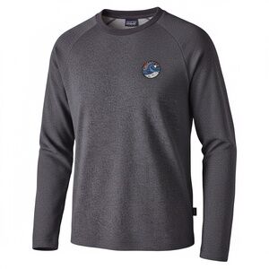 Patagonia Set Wave Gray Crewneck Sweatshirt L Conquerors Graphic